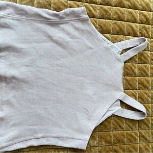 Light Pink Ribbed Tank Top club Monaco